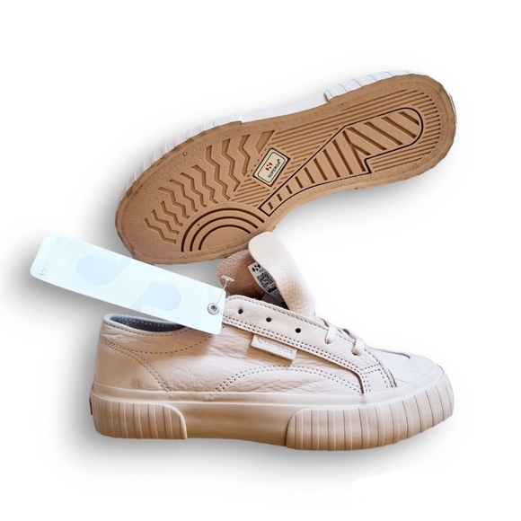 SUPERGA 2630 Stripe Buttersoft Shoes in Pink Blush-Green Iceberg - Picture 6 of 15